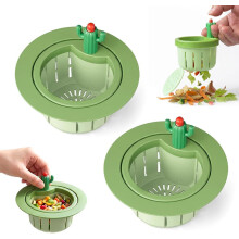 (Green, -) Cactus Gootsteen Zeef - 1 Stuk, Groen, Keuken