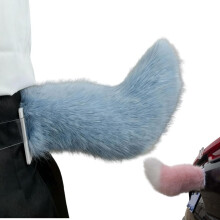 (Color E, -) Remote Control Electric Furry Car Tail, Adjustable Speed Colour G