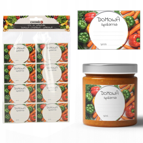 GARDENLINE KOMPLET 24 NALEPK ZA SHRAMBO - ZELENJAVA CHOM6261