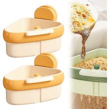 (Yellow, 2 pcs) Zuignap Gootsteenrek - 1 Stuk, Groen, Driehoekig