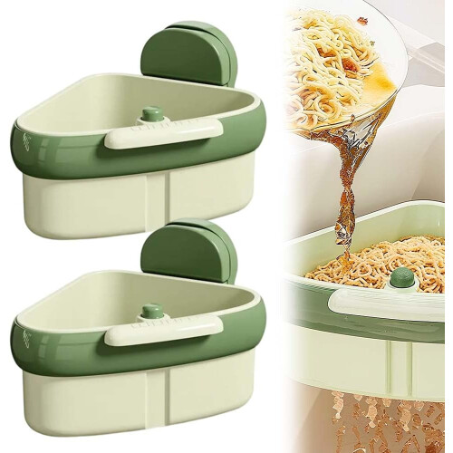 (Green, 2 pcs) Égouttoir évier, vert, 1 pièce