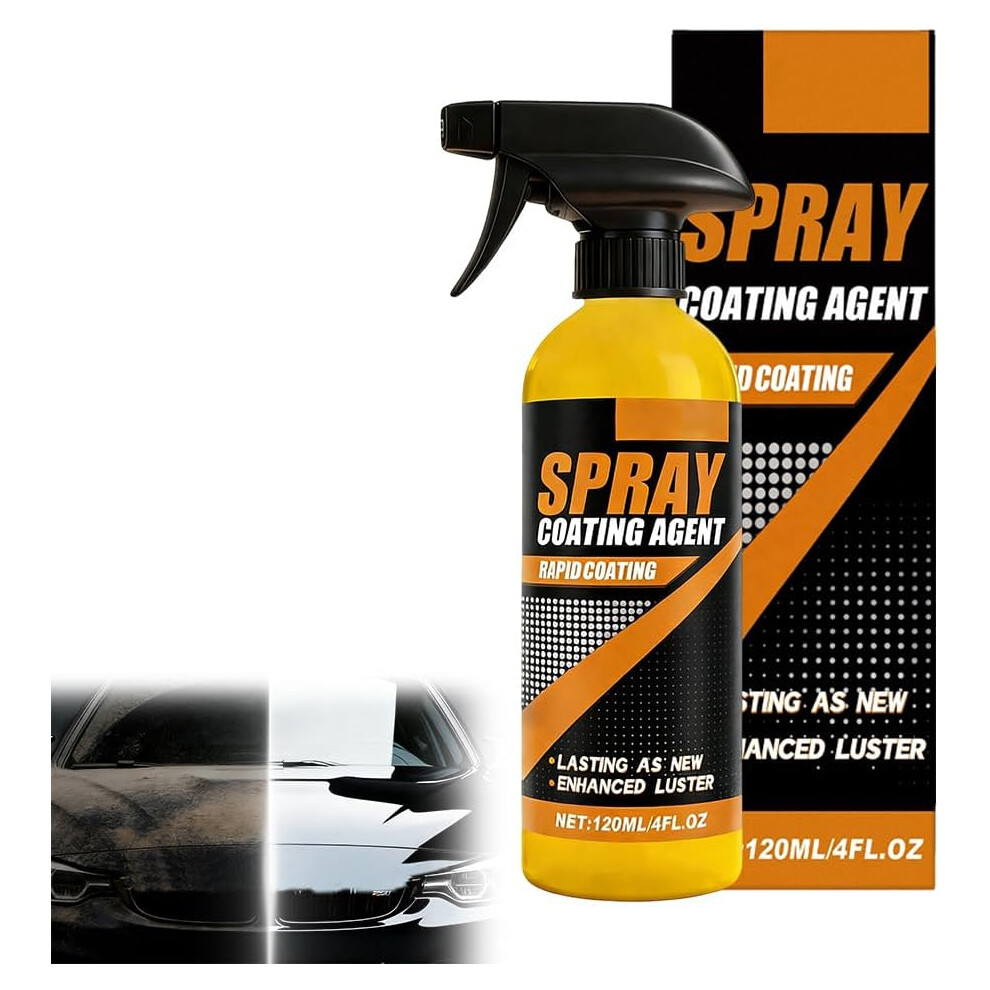 (Size_name, 4.06 Fl Oz (Pack Of 1)) 120Ml Hydrophobic Car Coating Spray, Quick Acting 5437706569299
