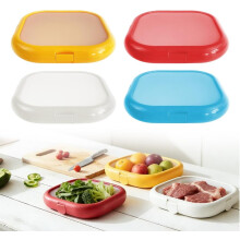 (Red + Blue + Yellow + White, -) 2 Stuks Silicone Opslagboxen - Blauw+Geel, Avocado