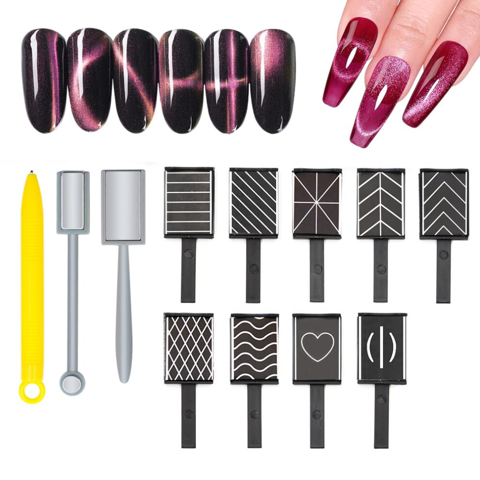 Oimg (A Set, -) Cat Eye Magnetic For Nails, Multifunctional Magnet Set
