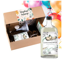 DARILNA ŠKATLA ZA PRIPRAVO LIKEROV ZA FANTKE HRENOVA VODKA 500 ML