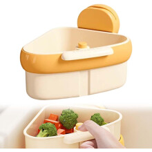 (Yellow, 1 pcs) Zuignap Gootsteenrek - 1 Stuk, Groen, Driehoekig