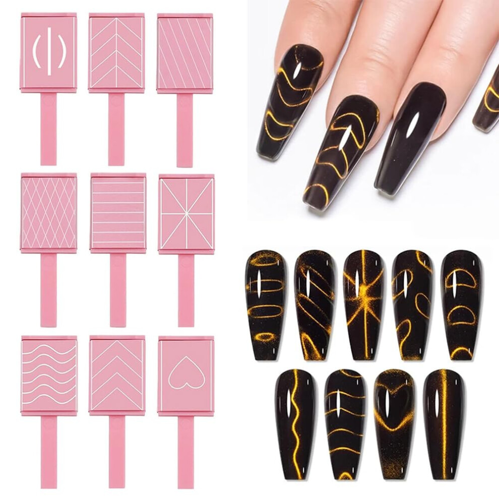 Oimg (D Set, -) Cat Eye Magnetic For Nails, Multifunctional Magnet Set