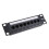4X CAT6 8  Patch Panel Rack Network 6.89 Inch 1U Rack Mount with RJ45 Socket for Household Distribution Frame 8