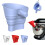 (Blue, -) Entonnoir farine, pliable, blanc 1