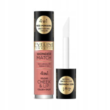 Eveline Cosmetics Wonder Match 4in1 Lip & Cheek Balm 2-In-1 04 4.5 ml