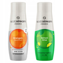 SodaStream Orange Zero szirupok cukormentes narancs + citrom és lime