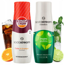 2 db-os szirup szett Sodastream Shwip Shwap Cola Narancs + Mojito Mohito