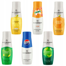 SODASTREAM SZIRUP PEPSI + MIRINDA + MOJITO + LIMONÁDÉ + MANDARIN + LIME