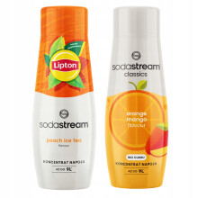 2x Lipton Ice Tea Őszibarack + Narancs Mangó Zero Sodastream Szirup