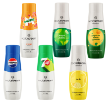 SODASTREAM SZIRUP KÉSZLET PEPSI, MIRINDA, 7UP, MOJITO, TONIC, GYÖMBÉR