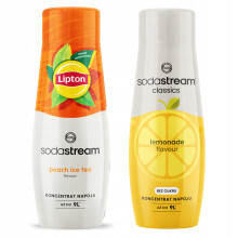 2x Lipton Ice Tea Peach Sodastream Szirup + Cukormentes Limonádé