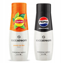 2x Lipton Ice Tea Peach Sodastream Szirup + Pepsi MAX Cukormentes