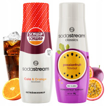 2x Sodastream Shwip Shwap Cola Narancs + Maracuja Szirup