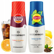 2 db-os Sodastream Shwip Shwap Cola Narancs + Jeges Tea Citrom Szirup Készlet