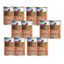 O'CANIS Horse meat with vegetables and linseed - Wet dog food - 400 g