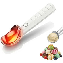 (White, -) Cuillère glace chauffante, 2 pièces