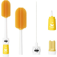 (Yellow, -) Brosse bouteille 4-en-1, vert