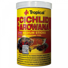 Palitos medianos de cíclido tropical y arowana 250 ml/90 g