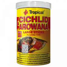 Palitos grandes de cíclido tropical y arowana 250 ml/75 g