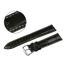 PACIFIC PAS 18 MM W102 CROCODILE črn trak, beli šivi
