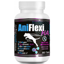 Suplemento Game Dog AniFlexi HA para articulaciones y huesos, 150 cápsulas.