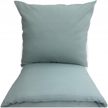 SET DI BIANCHERIA DA LETTO MONOCOLORE 160x200 LISCIO 100% COTONE SET 3 PEZZI POLONIA