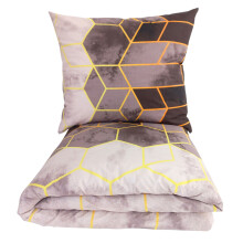 SET DI BIANCHERIA DA LETTO 200x220 cm IN COTONE SPESSO CON MOTIVO