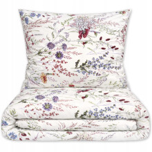 SET DI BIANCHERIA DA LETTO 160x200 100% COTONE SPESSO 3 PEZZI FIORI POLACCI PREMIUM