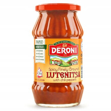 Lutenica, crema spalmabile bulgara tradizionale piccante da 260 g, ideale per panini.