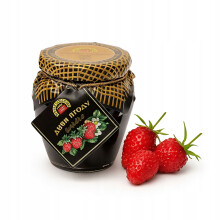 Vild jordbærmarmelade 240 g - naturlig, frugtagtig, til pandekager og kager