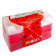 Vattenmelon Exfolierande Tvål 55G med Svamp - väldoftande, uppfriskande