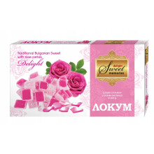 Lokum-godis med ros 150g - en traditionell delikatess, premium, som gåva