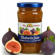 Figenmarmelade til diabetikere 340 g. Naturlig. Sandwiches, bagværk, kager.