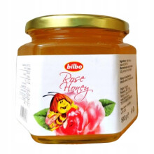 Naturlig honning fra den bulgarske rosendal 500 g. Fyld til kager og croissanter.