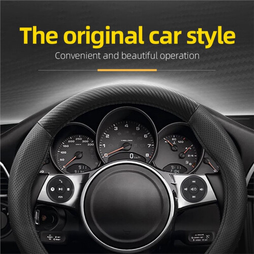 Universal Steering Wheel Wireless Button Remote Control, Wireless Steering Wheel Audio Volume Track Phone Control Remote 1