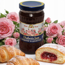 Sukkerfri rosemarmelade til diabetikere 340 g. Til sandwich, kager og bagværk.