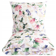 SET DI BIANCHERIA DA LETTO 160x200 cm COTONE SPESSO CON MOTIVO FIORI