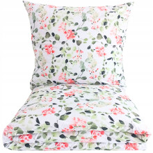 SET DI BIANCHERIA DA LETTO 200x220 COTONE 100% PRODUTTORE POLACCO FIORI DI QUALITÀ PREMIUM E RESISTENTI