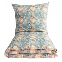 SET DI BIANCHERIA DA LETTO 160x200 100% COTONE PRODUTTORE POLACCO FOGLIE DI ALTA QUALITÀ
