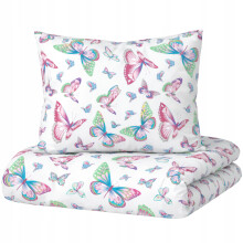 SET DI BIANCHERIA DA LETTO 120x160 PER BAMBINA, 100% COTONE