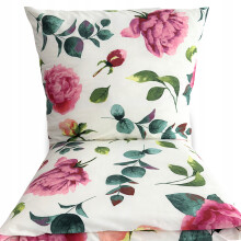 SET DI BIANCHERIA DA LETTO 160x200 100% COTONE SPESSO 3 PEZZI FIORI POLACCI PREMIUM