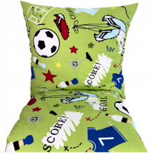 SET DI BIANCHERIA DA LETTO PER BAMBINI 120x160 COTONE SET 3 PEZZI CALCIO PER BAMBINI