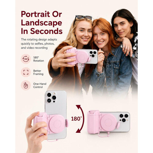 (Black, -) Bluetooth Camera Grip - Magnetische Afstandsbediening 2