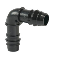 Kulma 90 POM 32 mm aallotettu 4-tankoinen musta