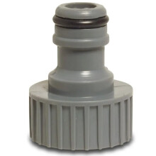 Flotide Click-on csatlakozó PVC-U szűkítővel 3/4" - 1" anya x apa klikk, szürkészöld